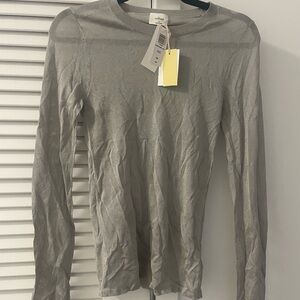 Silver mesh top aritzia